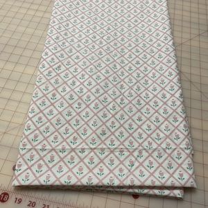 Pink Flower Cotton Fabric